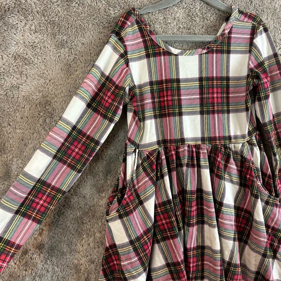 Hanna Andersson Red and White Plaid Kids Dress - Picture 6 of 11